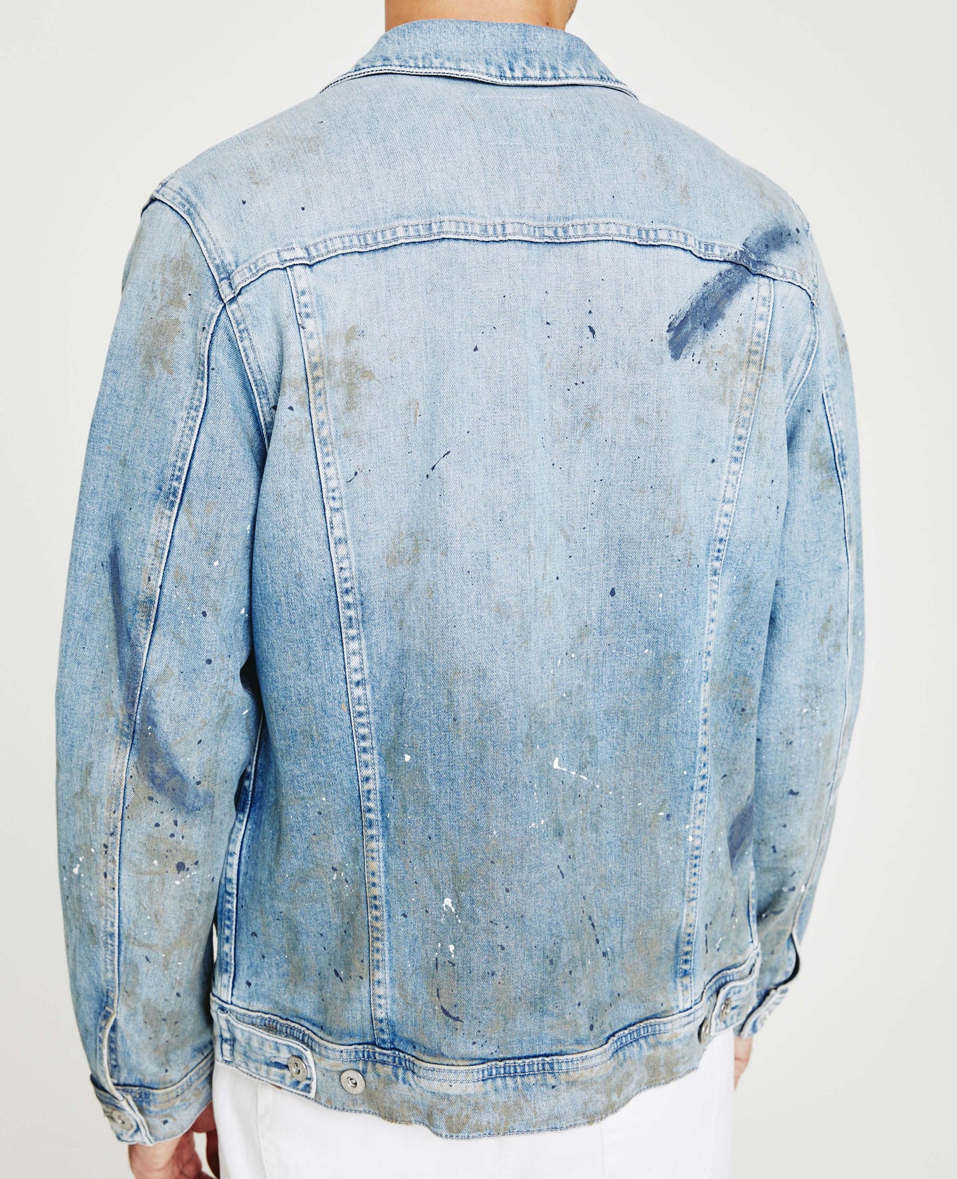 Dart Jacket 19 Years Petroglyph Painted Classic Trucker Jacket Men Tops Photo 7