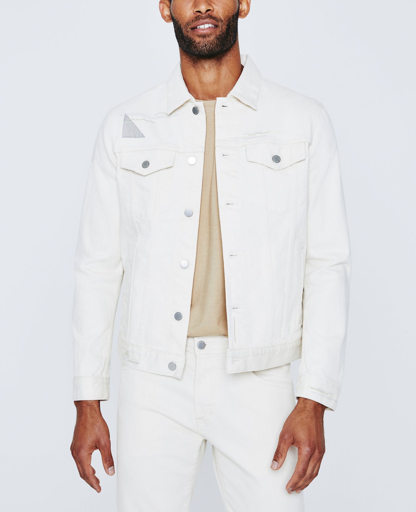 Dart Jacket Cabrillo Embroidered Classic Trucker Jacket Men Tops Photo 1