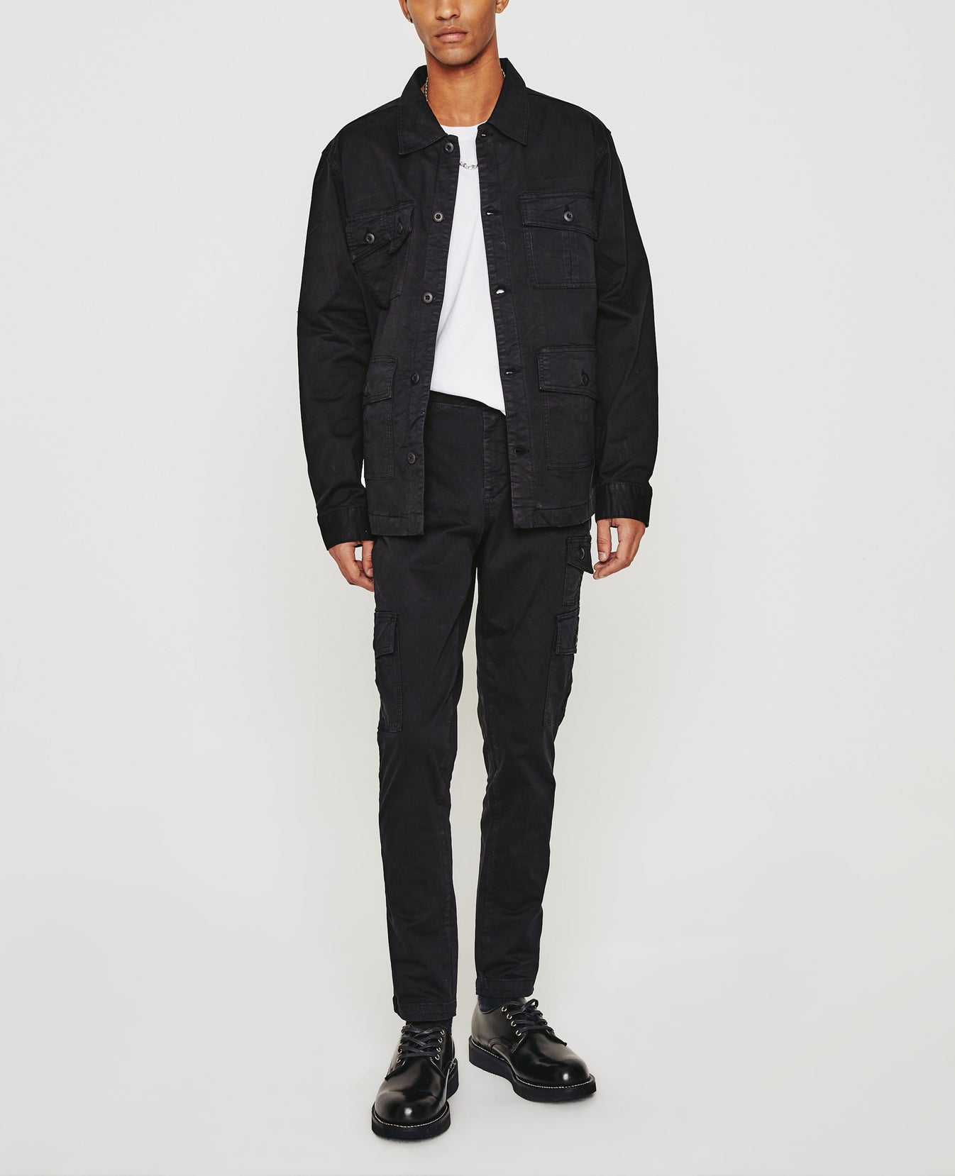 Lance Fatigue Pure Black Mens Top Photo 2