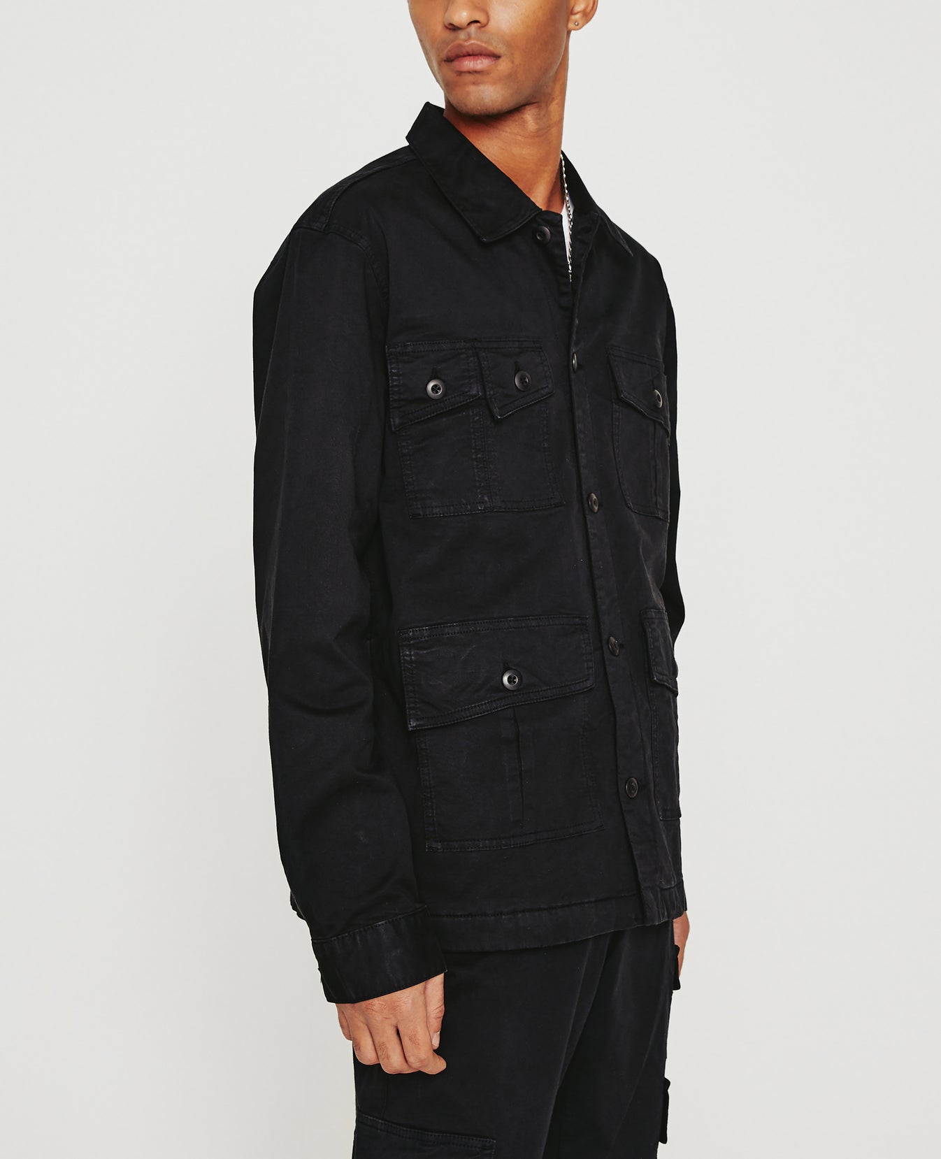Lance Fatigue Pure Black Mens Top Photo 4