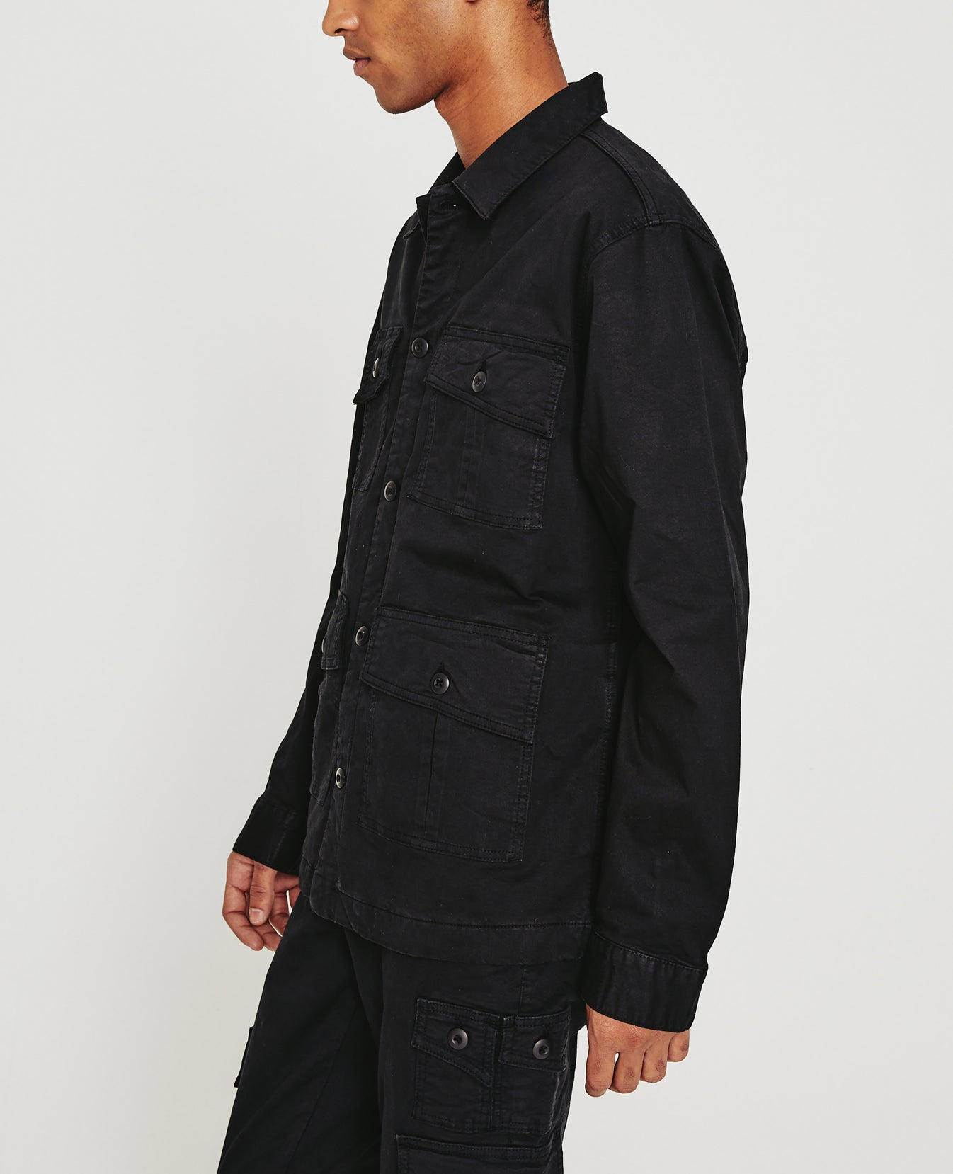 Lance Fatigue Pure Black Mens Top Photo 5