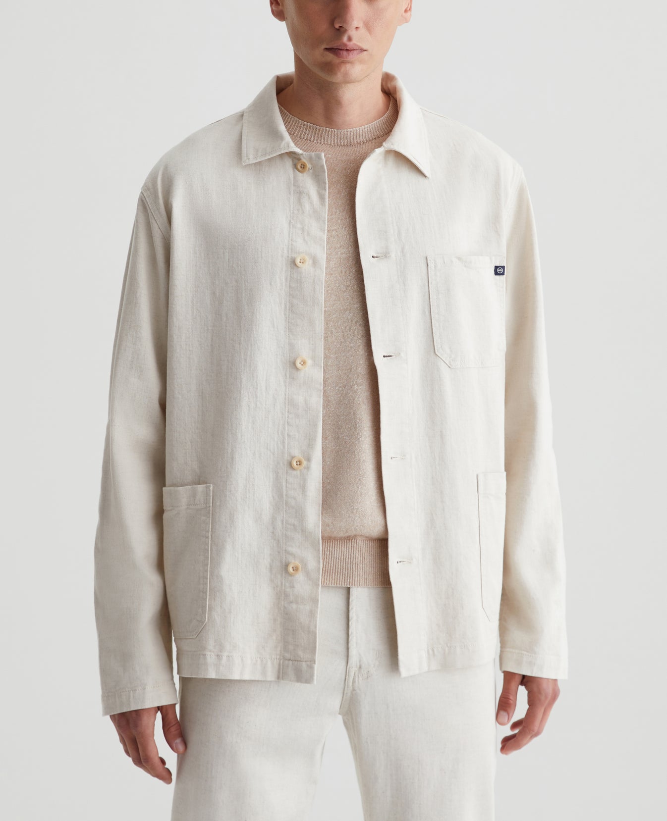 Roari Jacket Natural Mens Top Photo 1