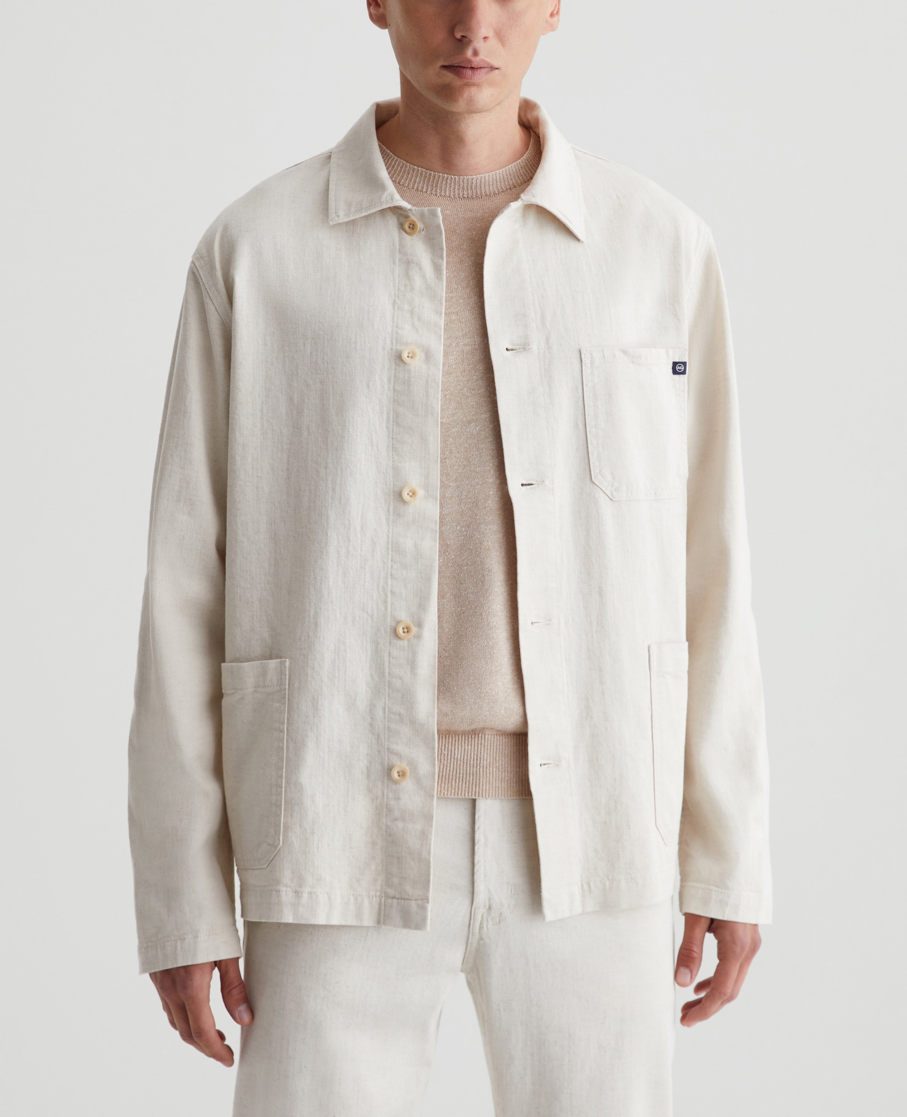 Roari Jacket Natural Mens Top Photo 1