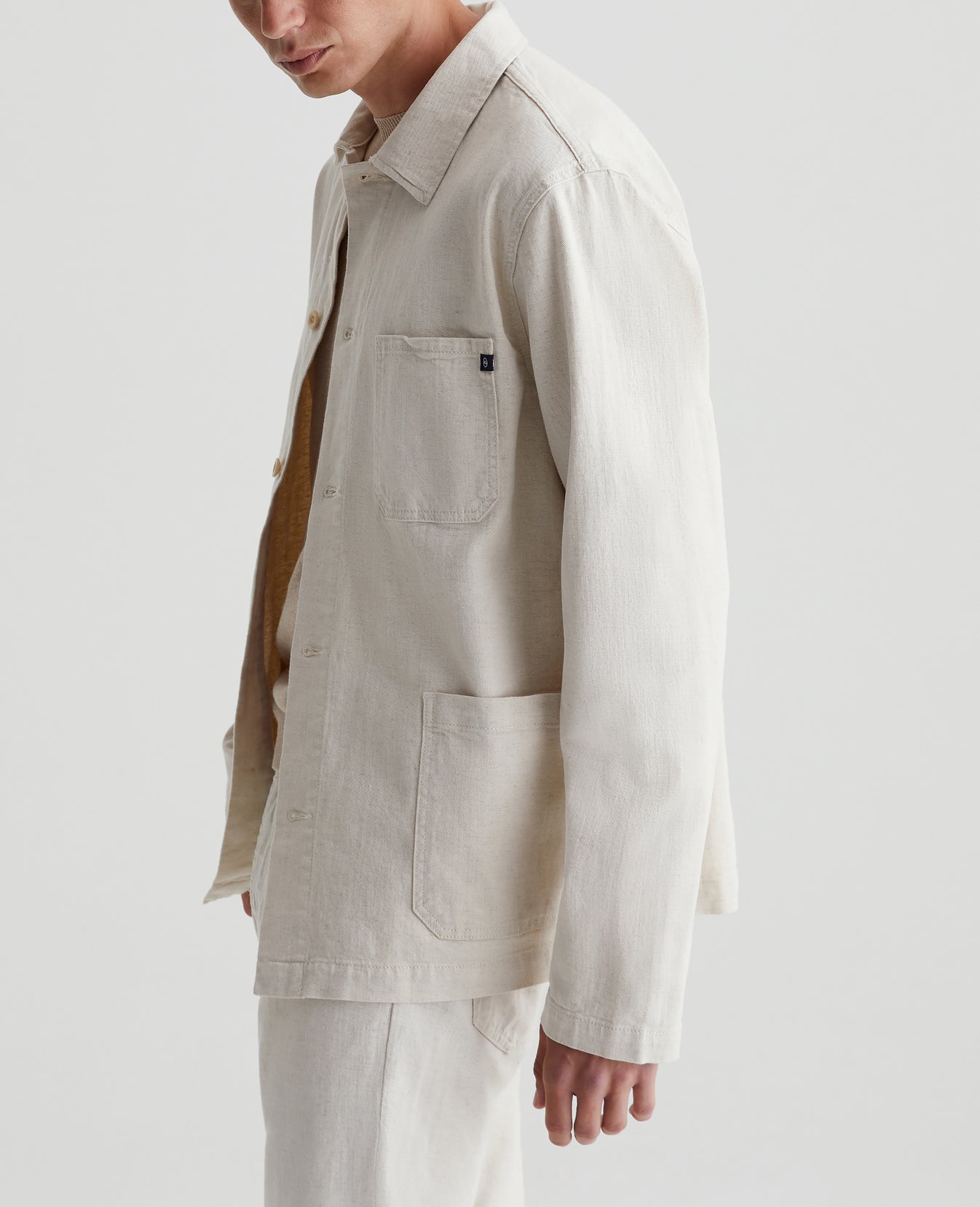 Roari Jacket Natural Mens Top Photo 5