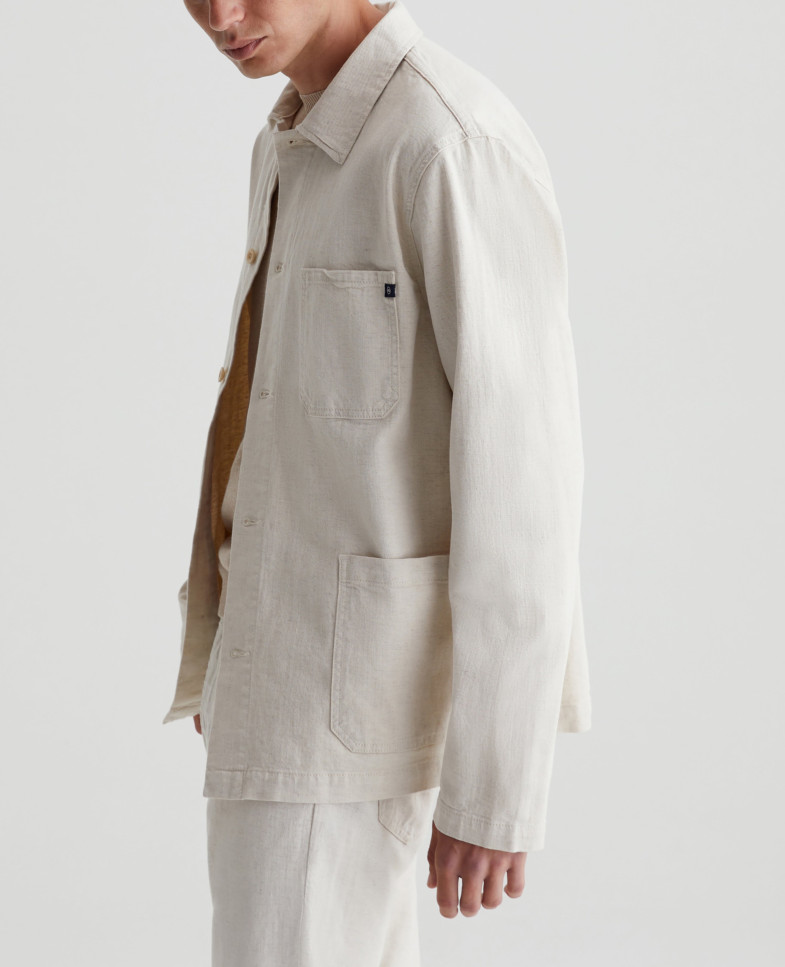 Roari Jacket Natural Mens Top Photo 5