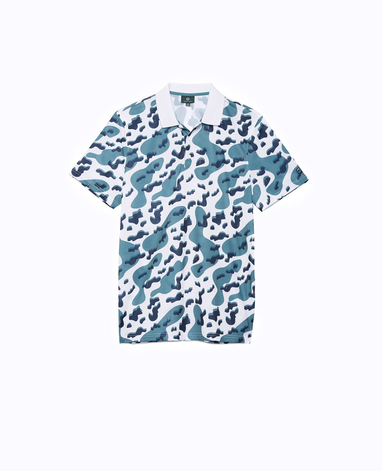 Aerial Polo Aerial Camo Print - Bright White Green Label Collection Men Tops Photo 1