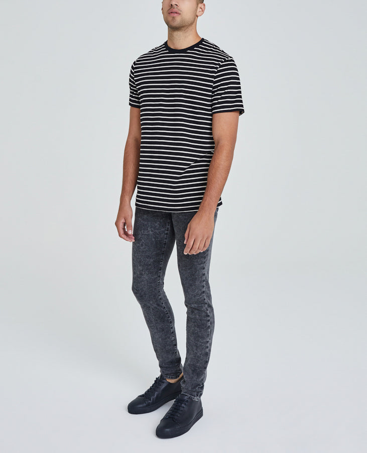 Bryce Crew True Black/Ivory Dust Classic Fit Crew Men Tops Photo 2