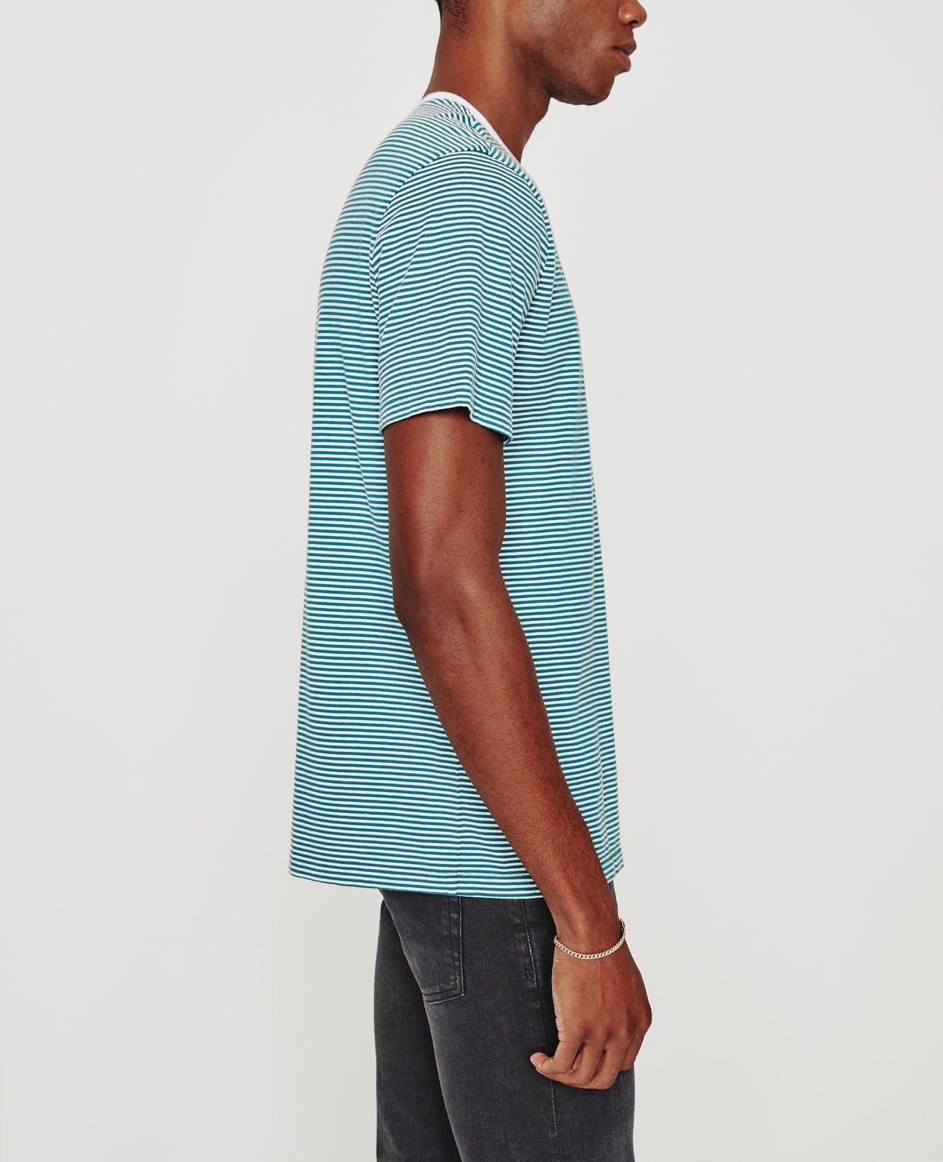 Bryce Crew Ocean Stone/Ivory Dust Classic Fit Crew Men Tops Photo 4