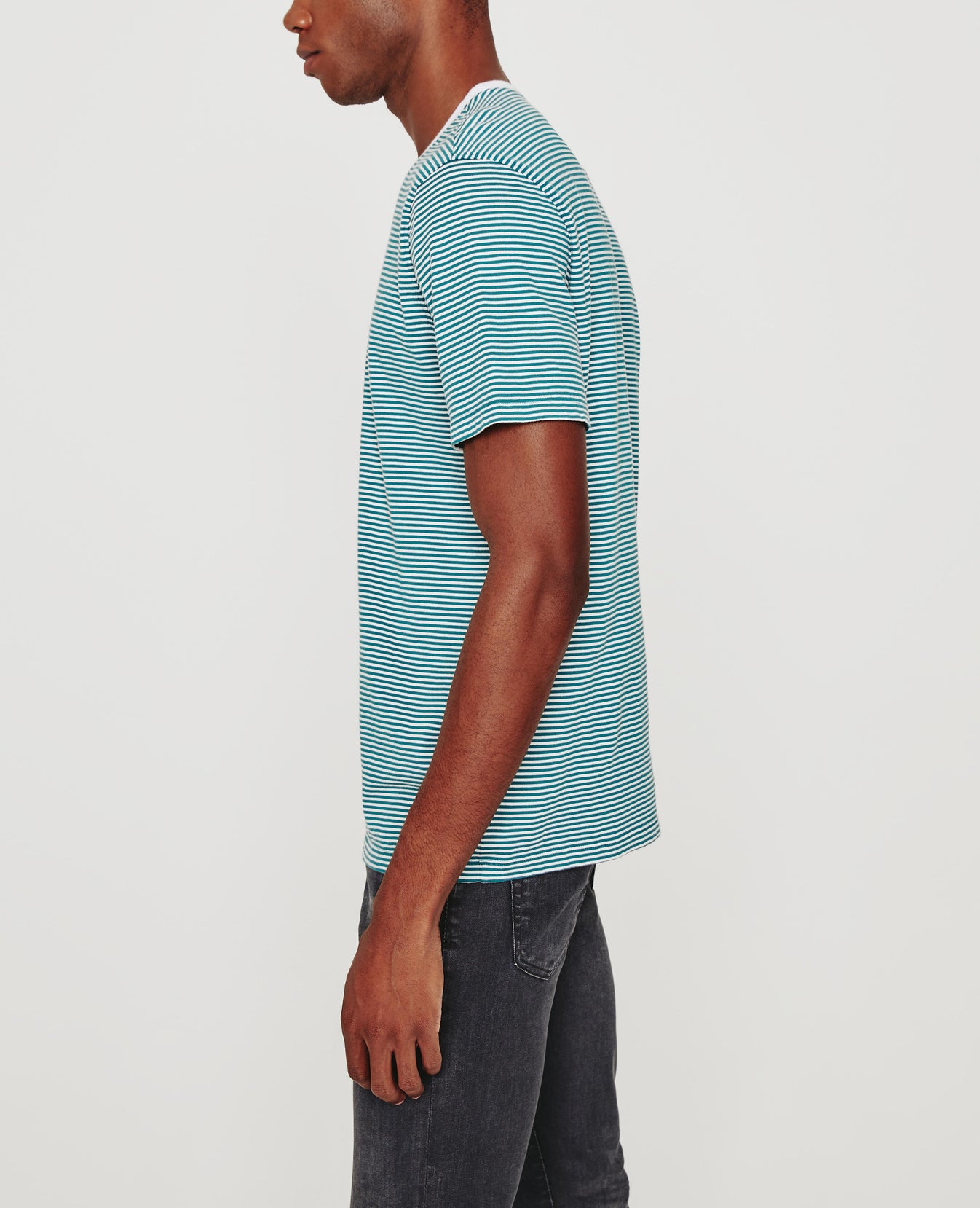 Bryce Crew Ocean Stone/Ivory Dust Classic Fit Crew Men Tops Photo 6