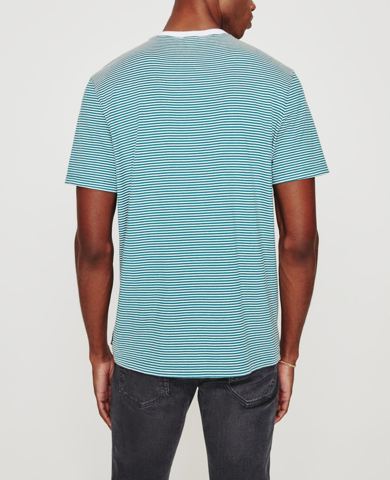 Bryce Crew Ocean Stone/Ivory Dust Classic Fit Crew Men Tops Photo 6