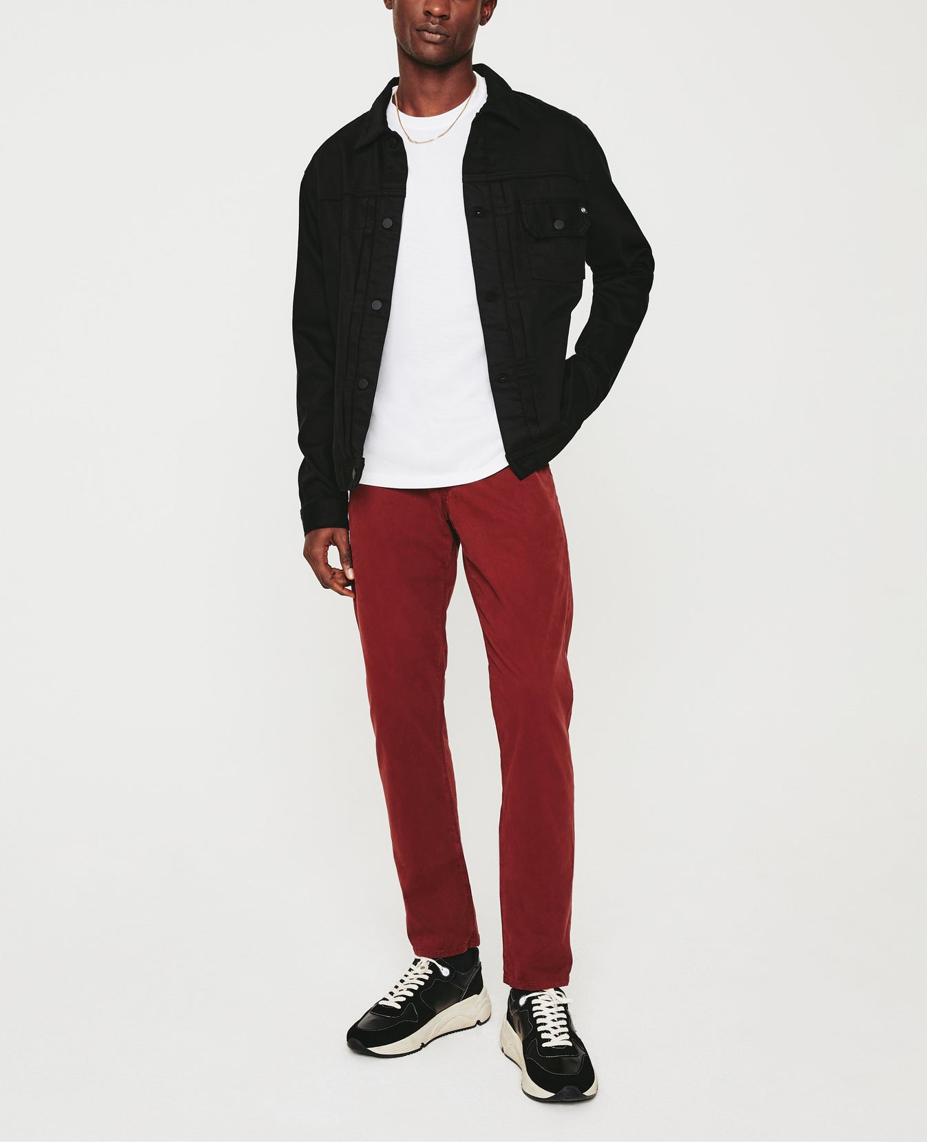 Bryce Crew True White mens Top Photo 2