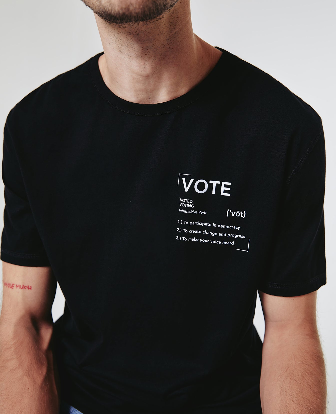 Bryce Crew Defining Vote True Black The Voter Capsule Men Tops Photo 2