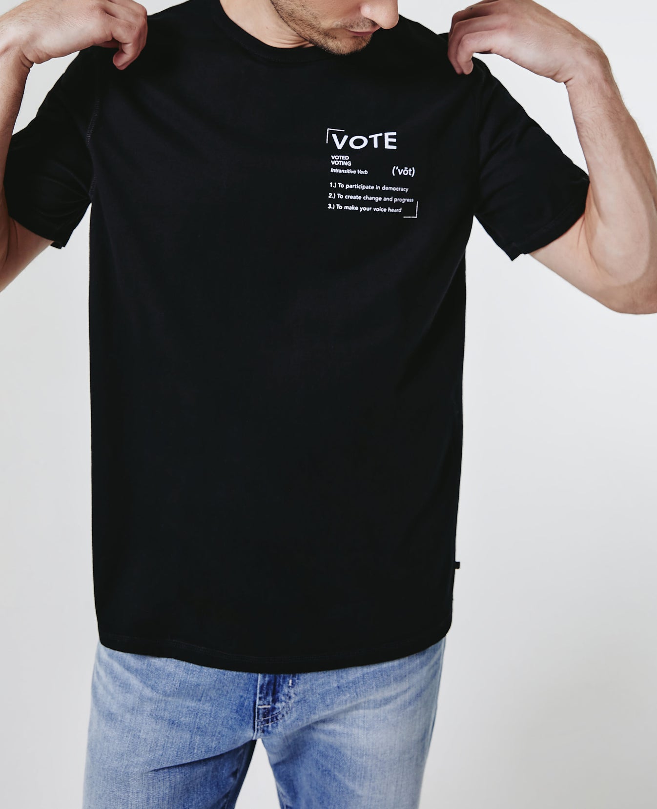 Bryce Crew Defining Vote True Black The Voter Capsule Men Tops Photo 3