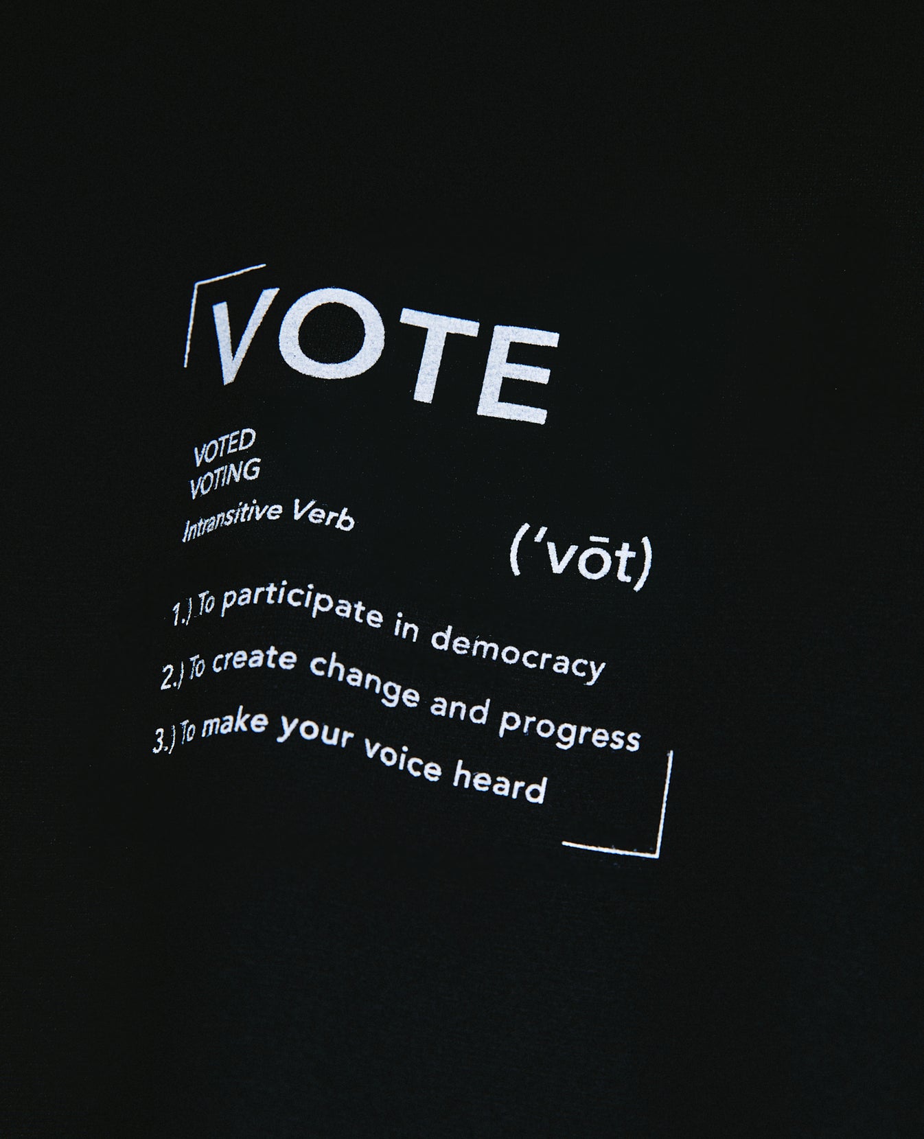 Bryce Crew Defining Vote True Black The Voter Capsule Men Tops Photo 4
