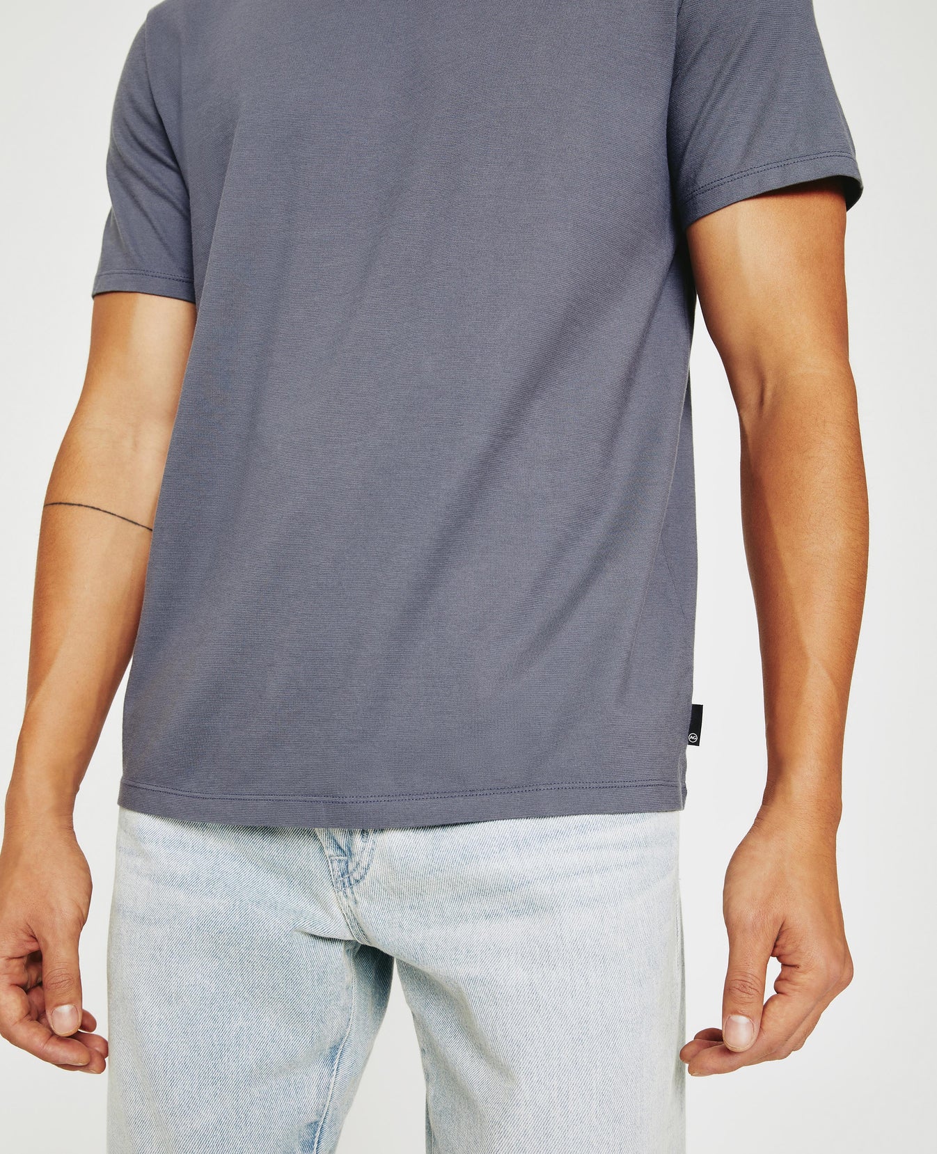 Bryce Crew Slate Sky Classic Crew Neck Men Top Photo 5