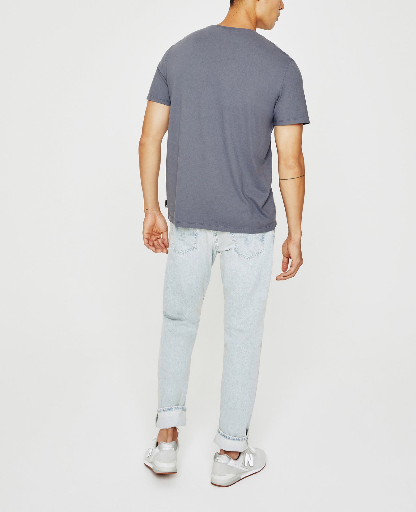 Bryce Crew Slate Sky Classic Crew Neck Men Top Photo 6