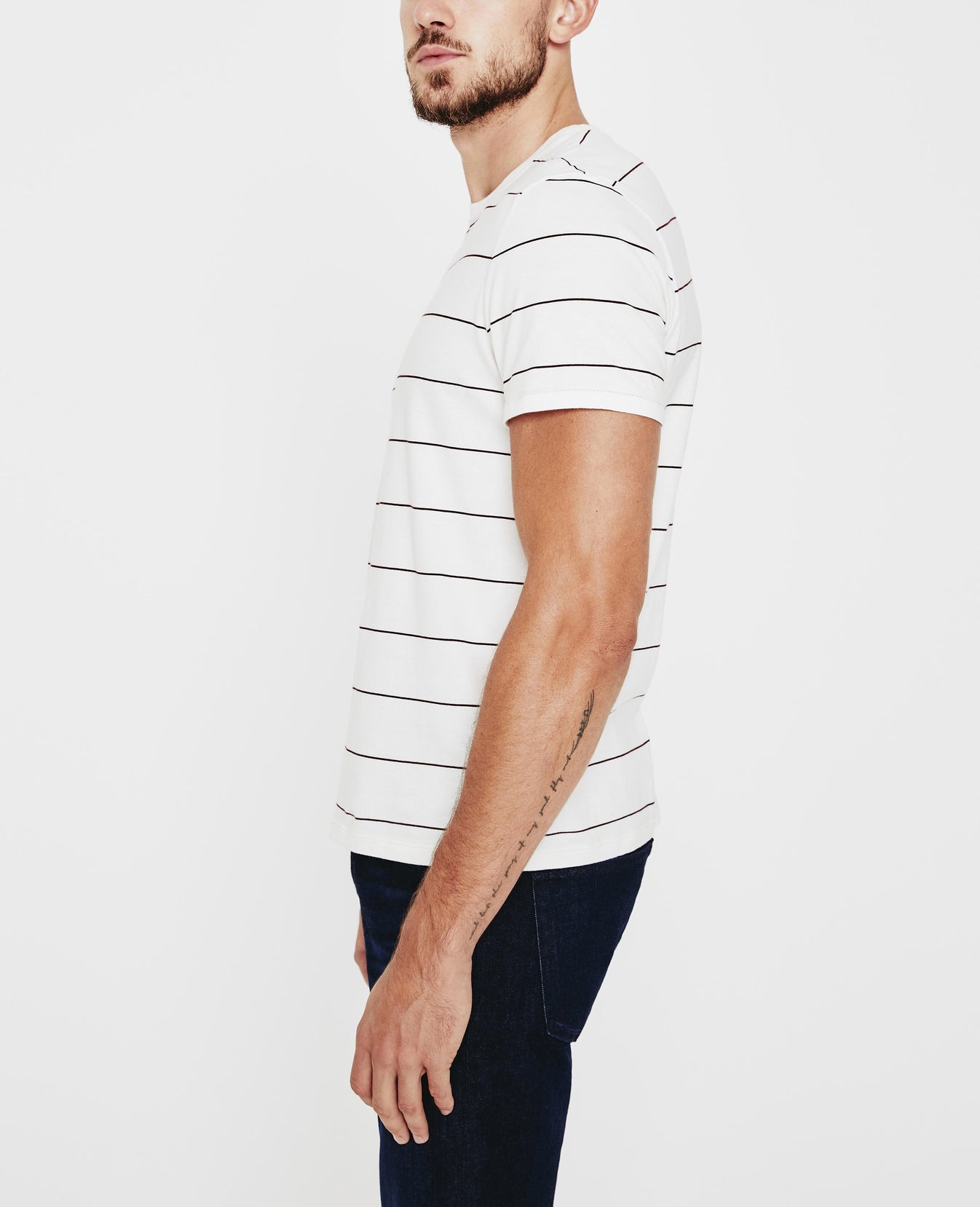 Bryce Crew Ivory Dust/Spiced Rum Classic Fit Crew Men Tops Photo 3