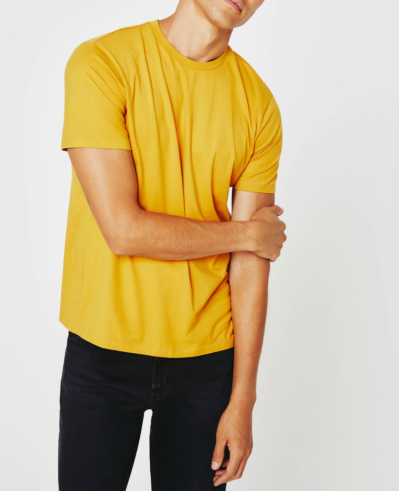 Bryce Crew Modern Copper Classic Crew Neck Men Tops Photo 2