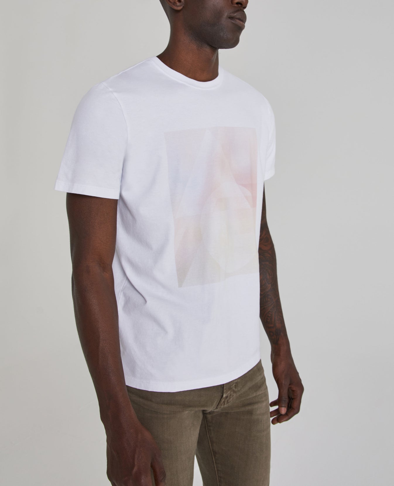 Bryce Crew Arcane Rose Fog Classic Fit Crew Men Tops Photo 2