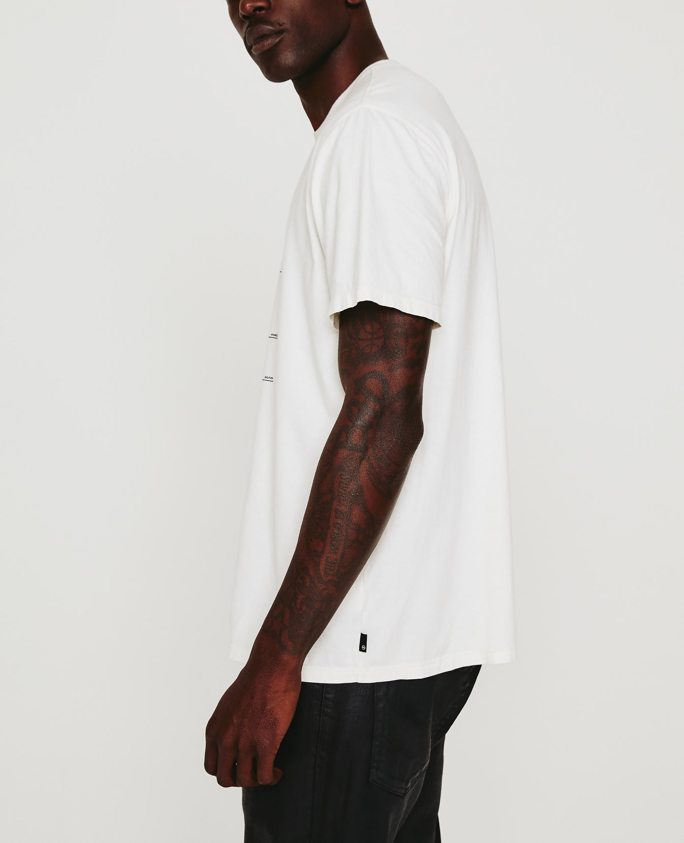 Bryce Crew Element White Cream Mens Top Photo 4