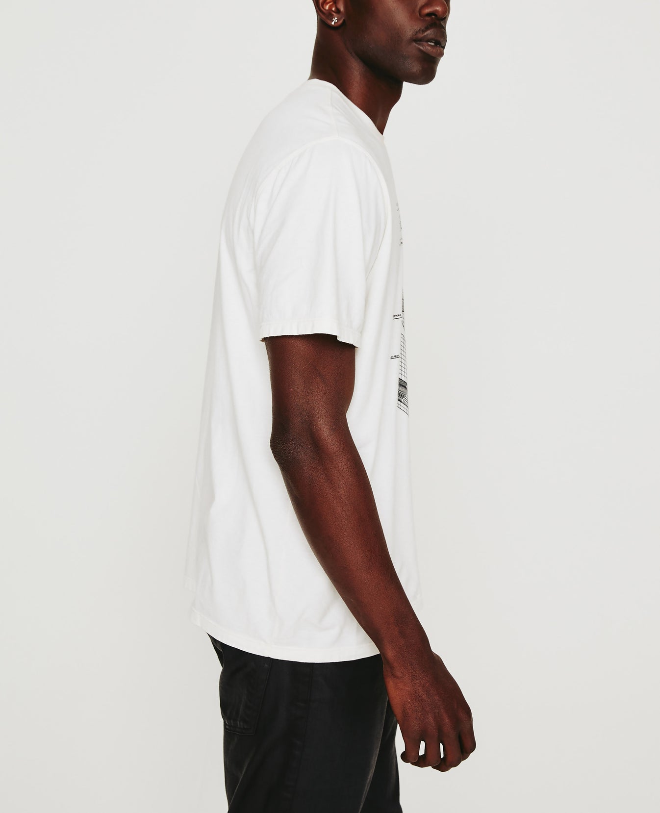 Bryce Crew Element White Cream Mens Top Photo 5