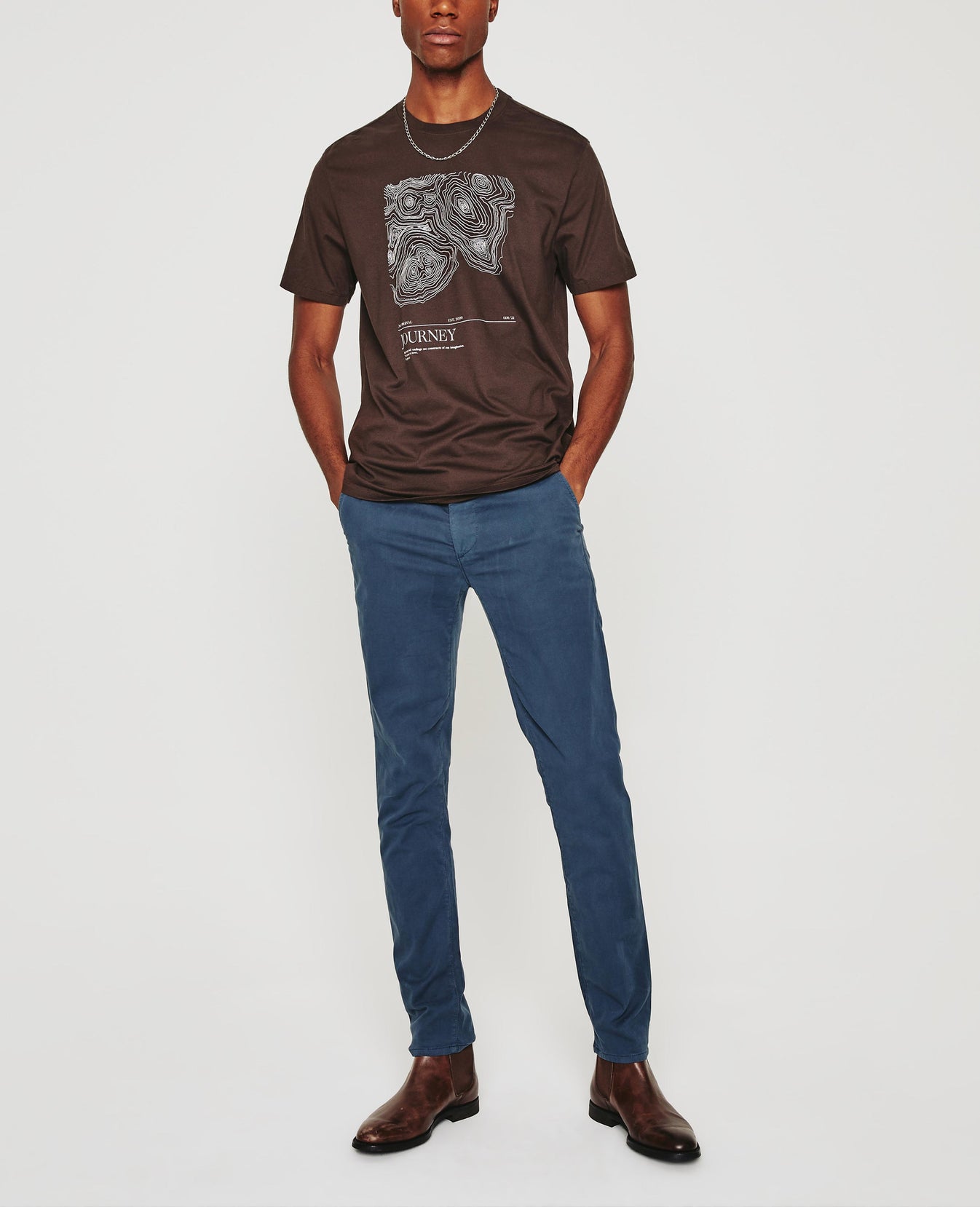 Bryce Crew Journey Antique Brown Mens Top Photo 2