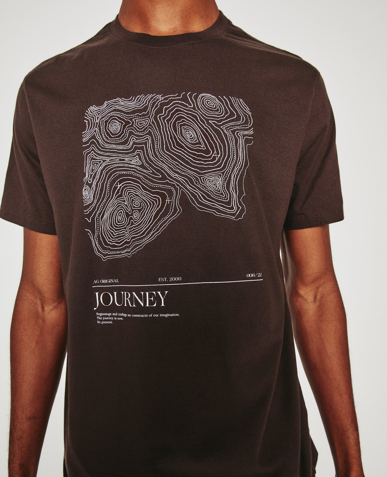 Bryce Crew Journey Antique Brown Mens Top Photo 3