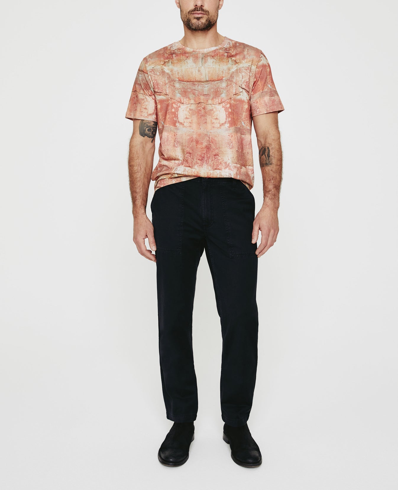 Bryce Crew Sandstone Warm Adobe Classic Fit Crew Neck Men Tops Photo 3