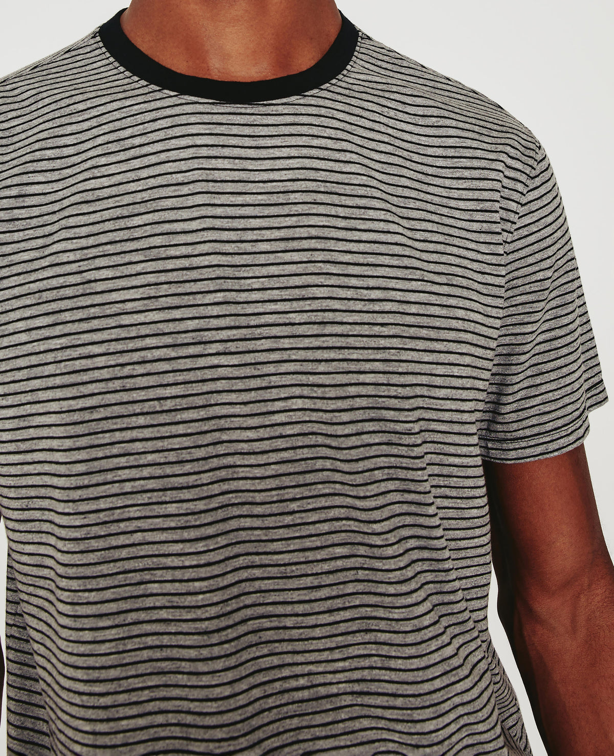 Mens Bryce Crew Heather Grey/True Black at AG Jeans Outlet Official Store