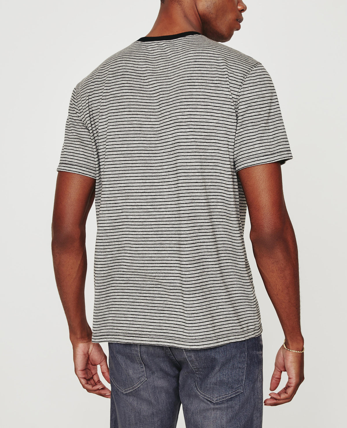 Mens Bryce Crew Heather Grey/True Black at AG Jeans Outlet Official Store