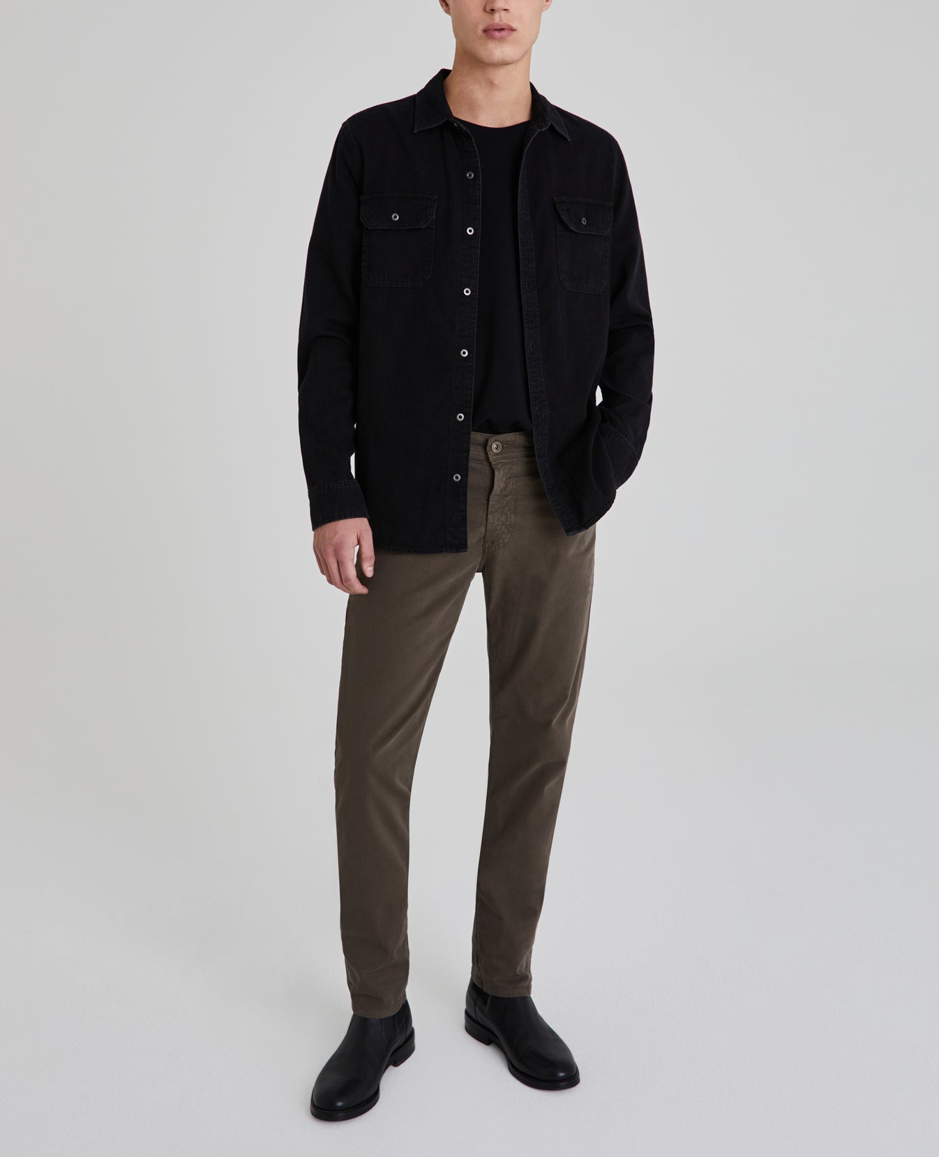 Benning Utility Shirt Cauldron Long Sleeve Buttondown Men Tops Photo 2