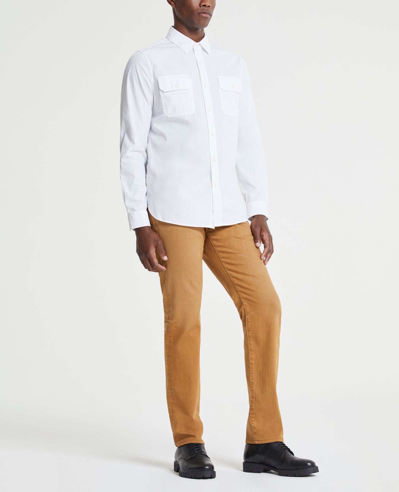 Benning Utility Shirt True White Mens Top Photo 2