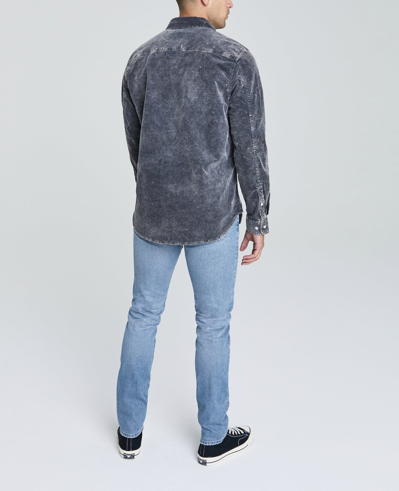 Benning Utility Shirt Atomized Charcoal Velvet Corduroy Men Tops Photo 6