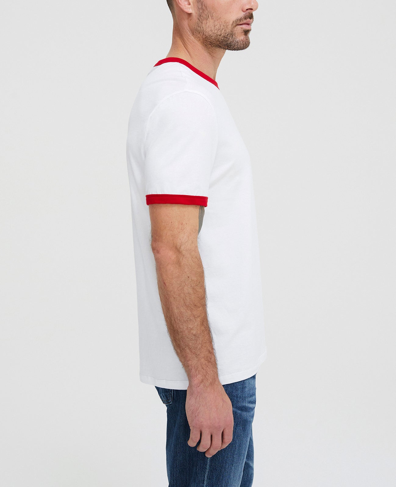 Anders Ringer Tee True White/Clever Red Short Sleeve Tee Men Tops Photo 2