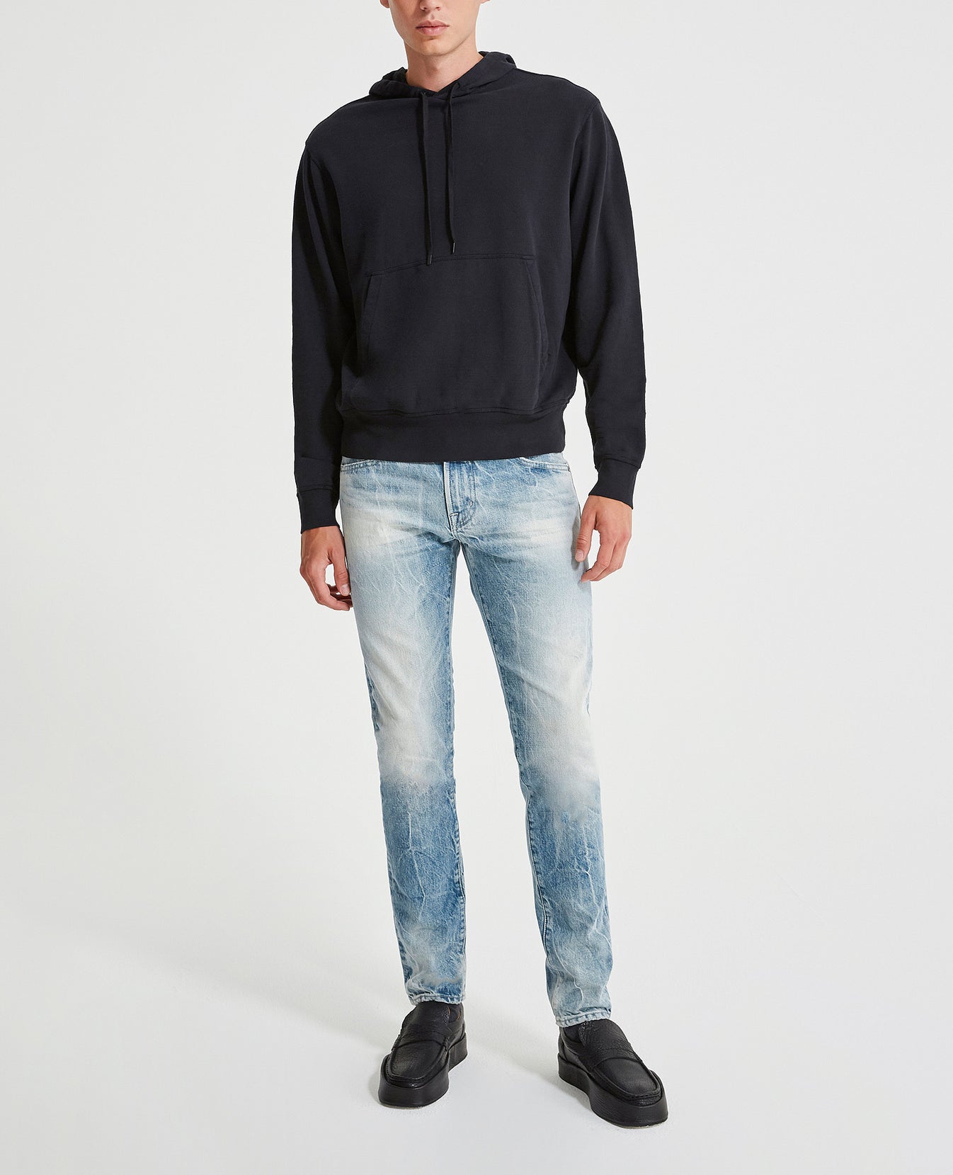 Hydro Pullover Hoodie True Black Hoodie Pullover Men Tops Photo 6