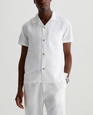 Foster Shirt White Mens Top Photo 1