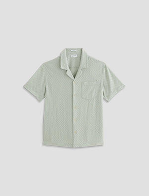 Foster Shirt Lime Zest Relaxed Fit Camp Shirt Men Top Photo 9