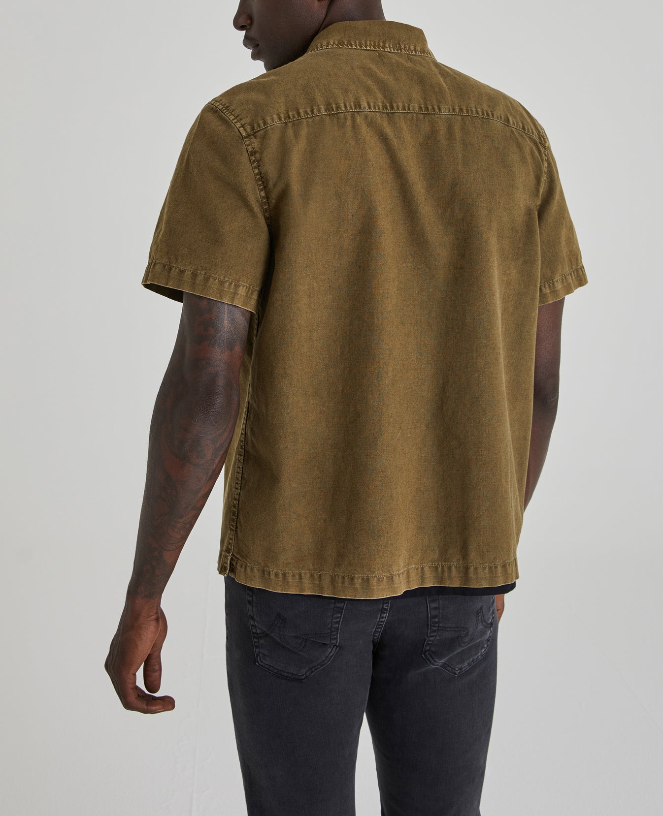 Foster Short Sleeve Shirt Sulfur X Notting Vine Classic Crew Neck Tee Men Tops Photo 6