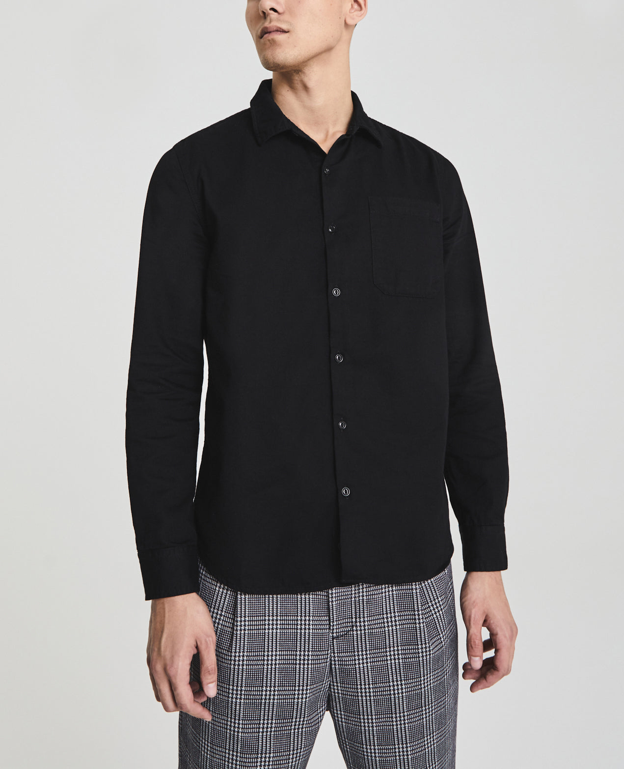 Benning Single Pocket Shirt Retrograde Long Sleeve Shirt Men Tops Photo 1