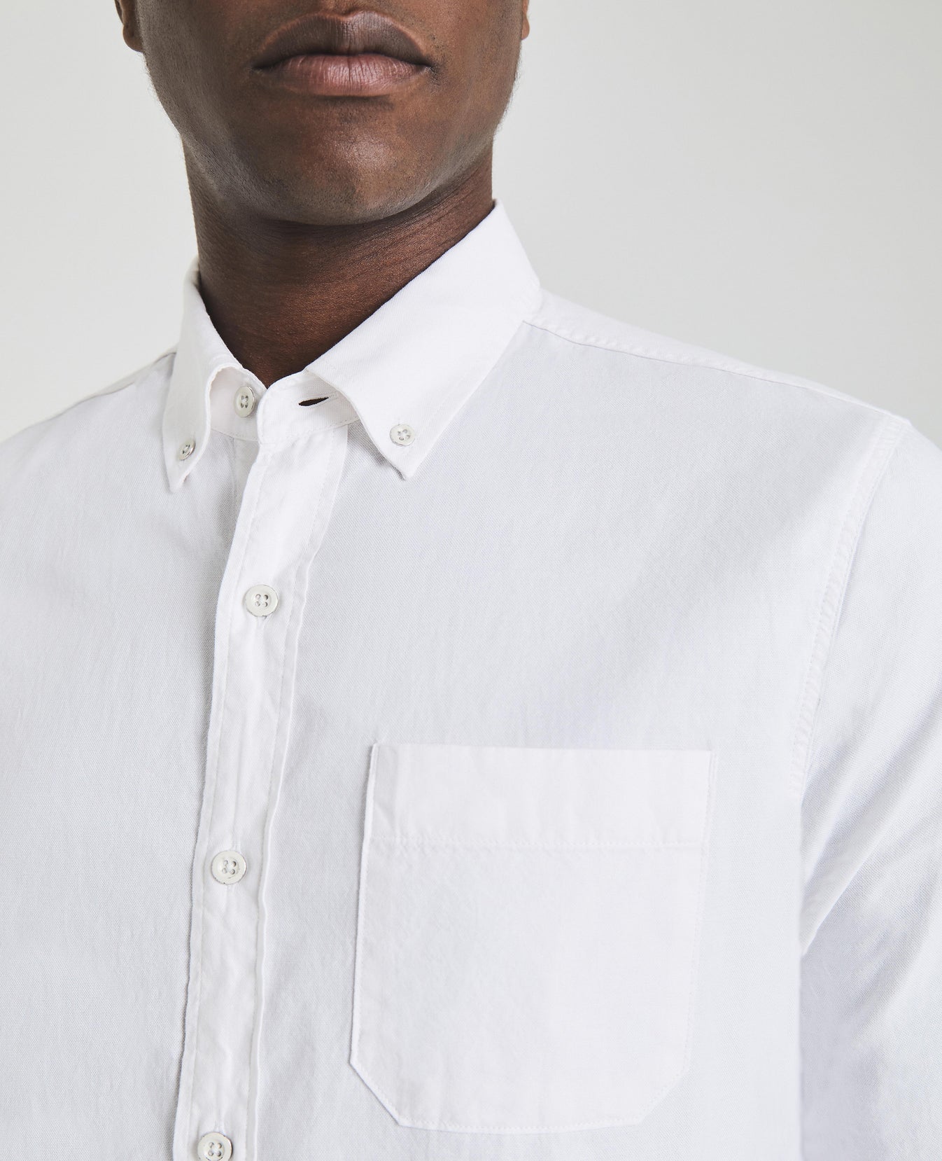Ace Pocket Shirt Ivory Dust Long Sleeve Shirt Men Tops Photo 2