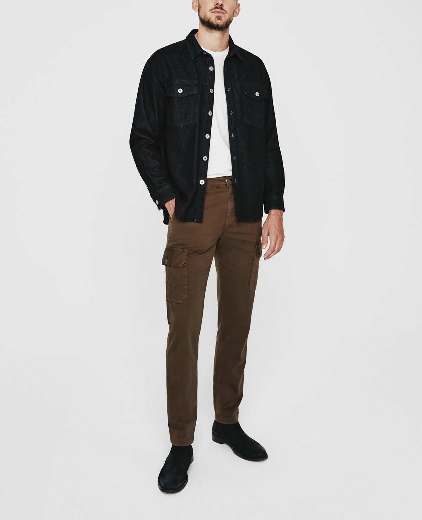 Elias Shirt Jacket Seabed Classic Overshirt Men Tops Photo 6