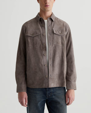 Elias Shirt Jacket Lunar Soil Mens Top Photo 1