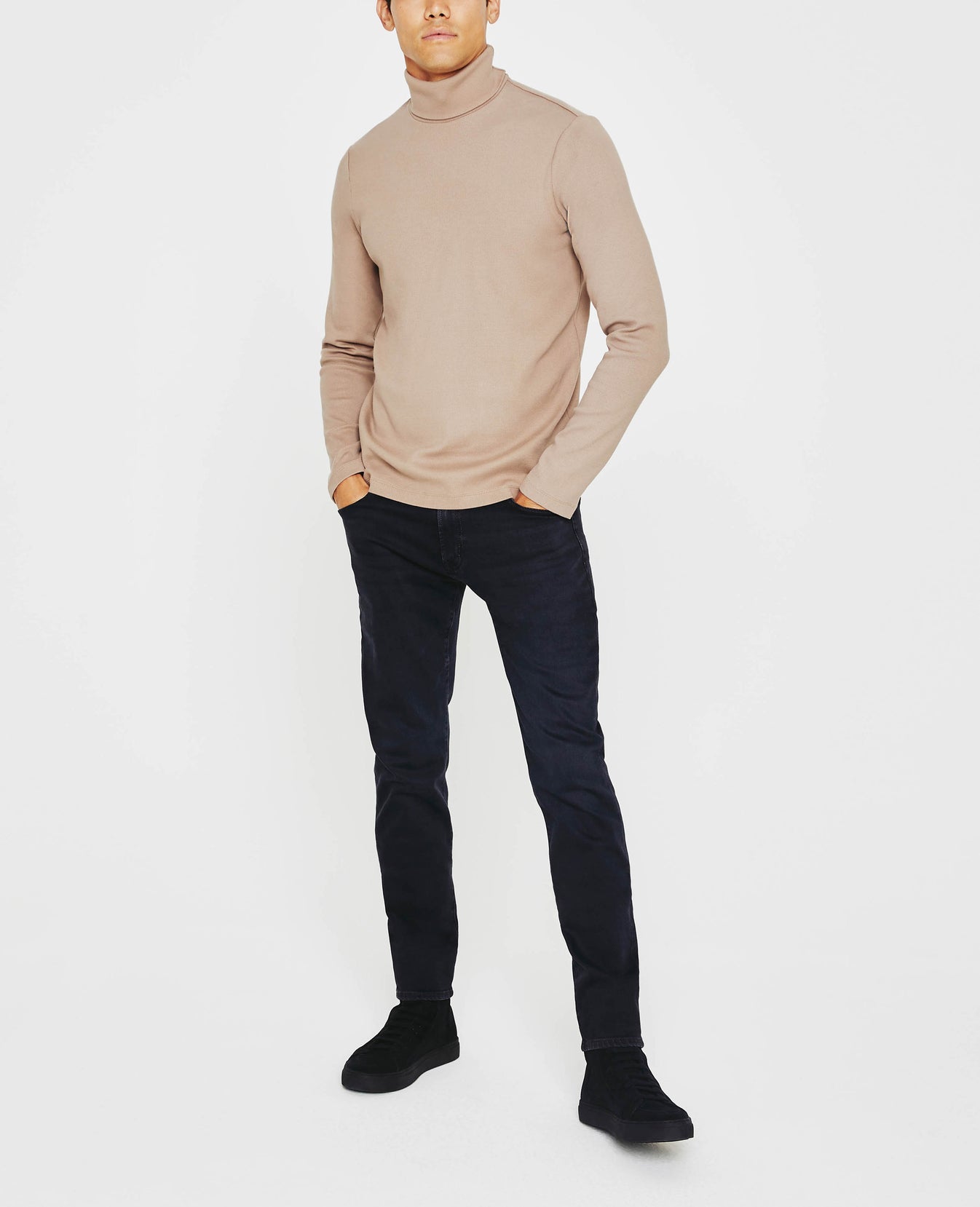 Canon Long Sleeve Turtleneck Birch Bark Long Sleeve Turtleneck Men Tops Photo 2