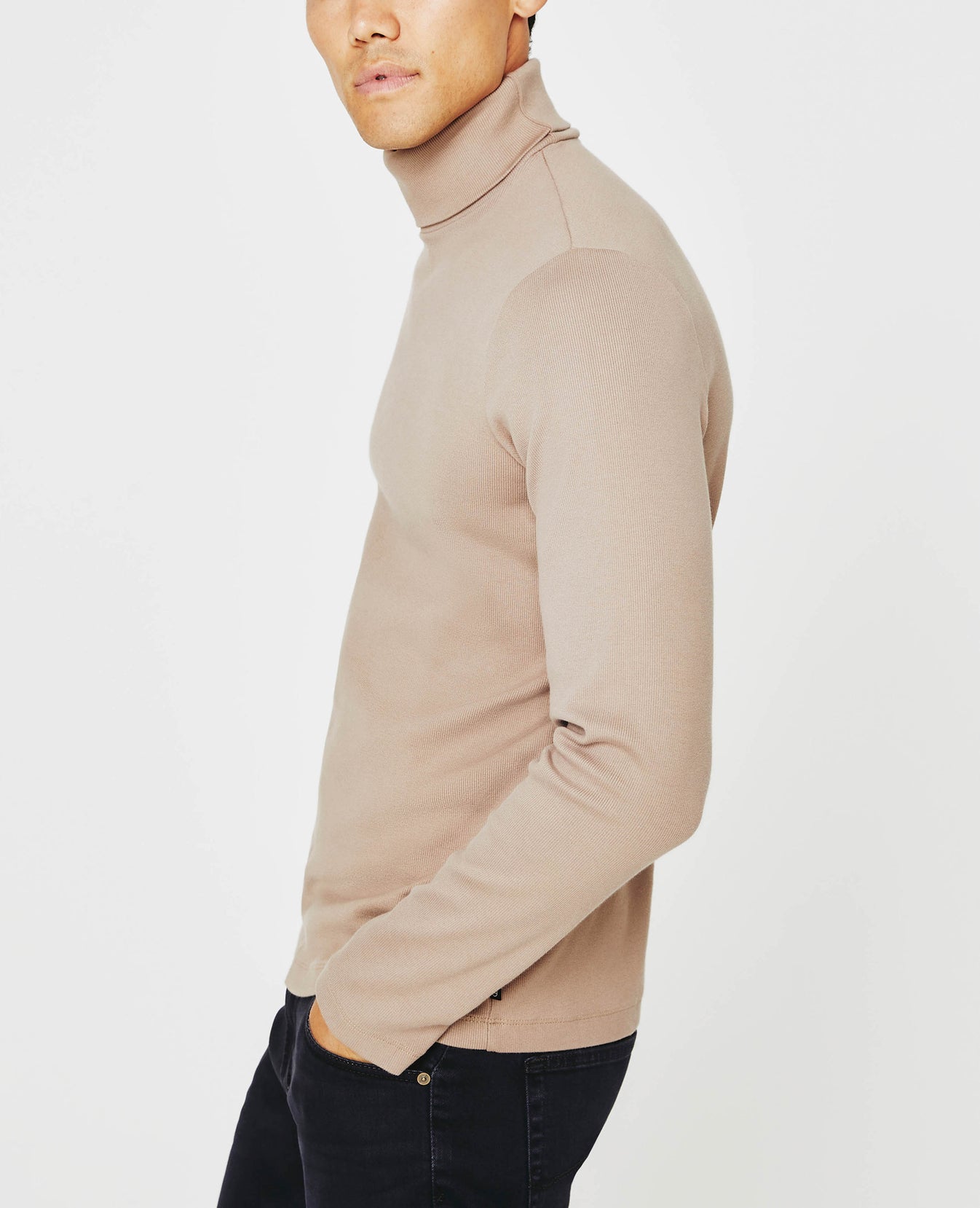 Canon Long Sleeve Turtleneck Birch Bark Long Sleeve Turtleneck Men Tops Photo 4