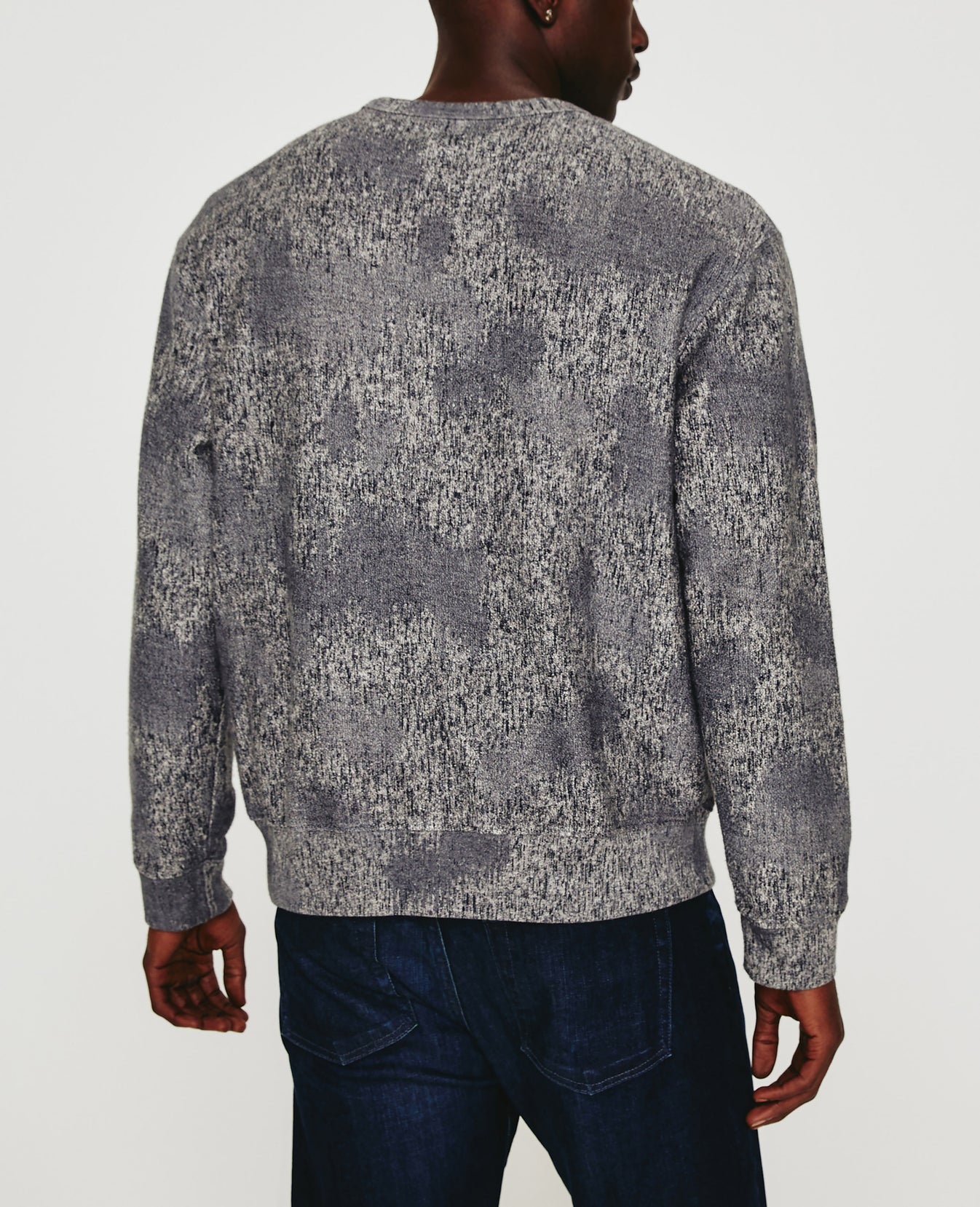 Arc Crew Ikat Heather Grey Multi Mens Top Photo 6