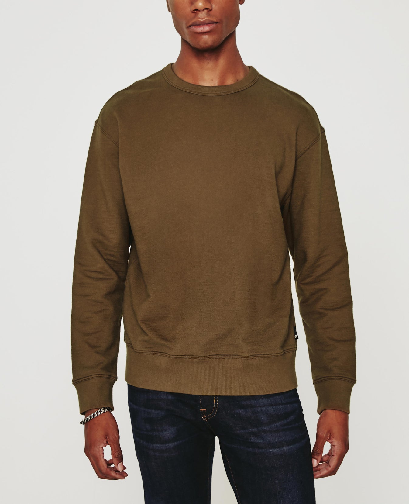 Arc Crew Oak Moss Relaxed Fit Crew Men Tops Photo 1