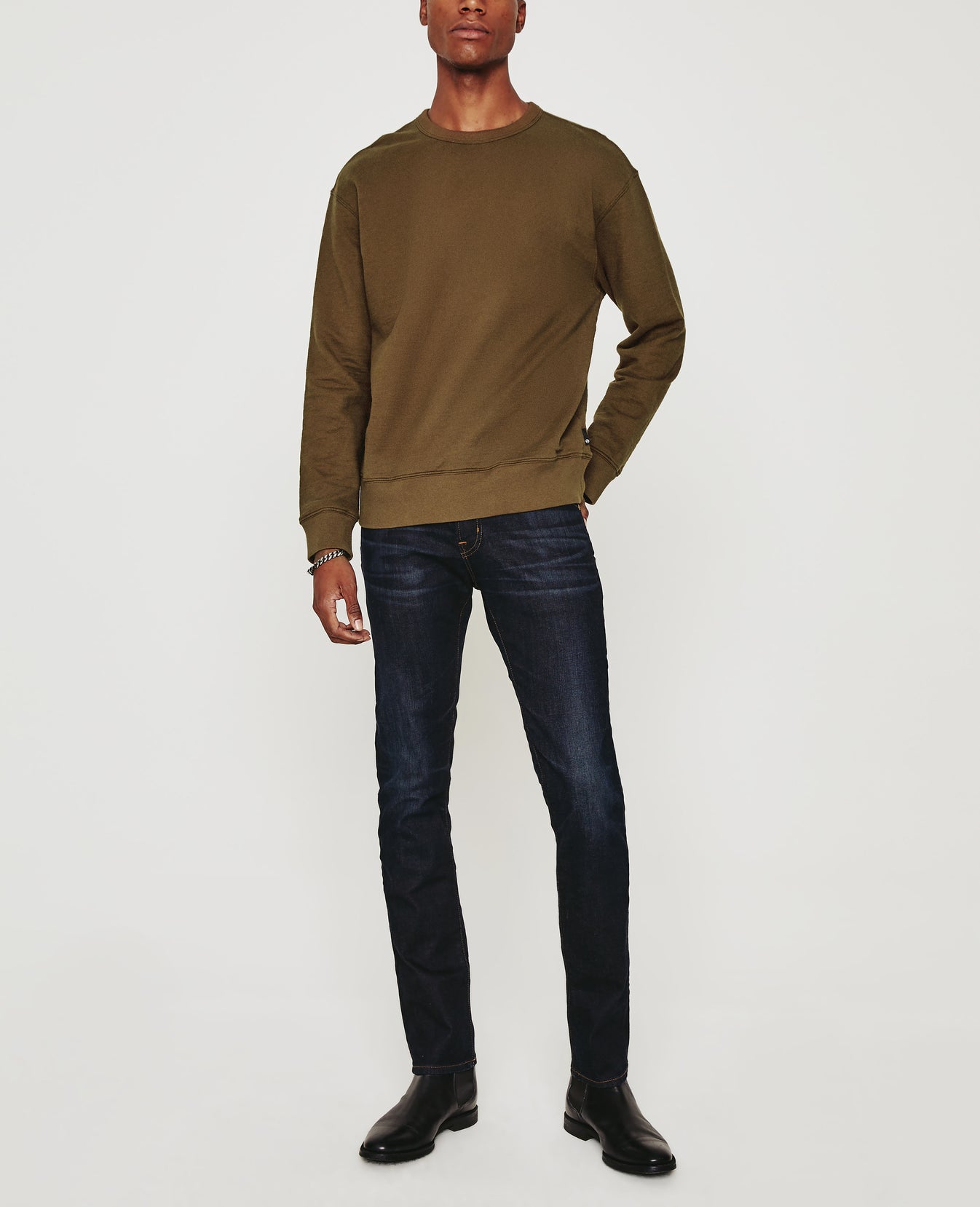 Arc Crew Oak Moss Relaxed Fit Crew Men Tops Photo 2
