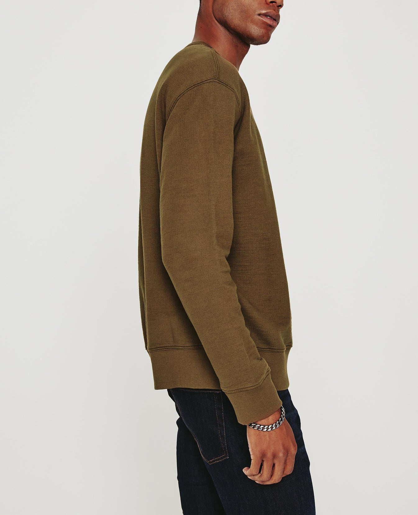 Arc Crew Oak Moss Relaxed Fit Crew Men Tops Photo 4