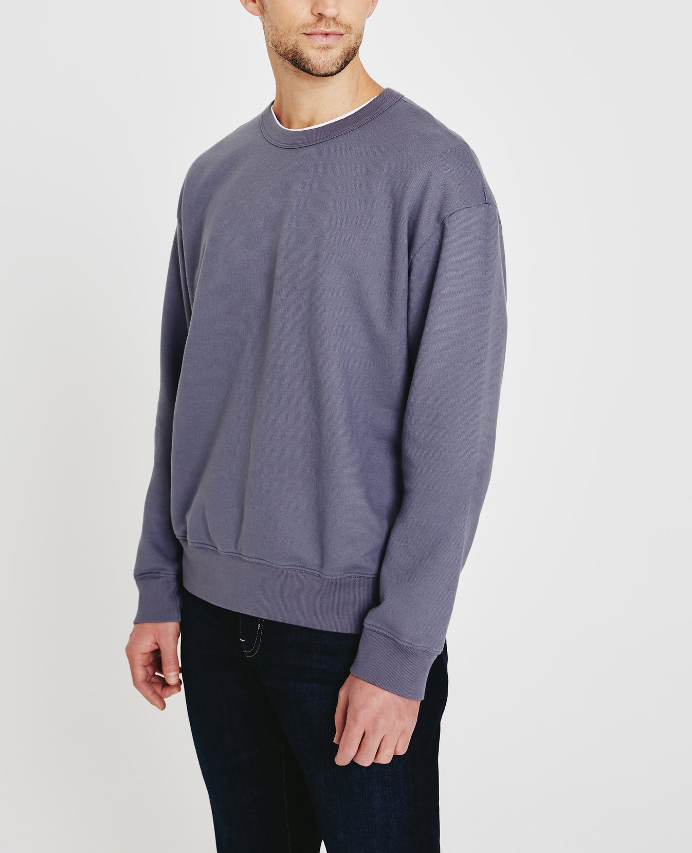Arc Crew Desert Overcast Relaxed Crew Neck Men Tops Photo 4