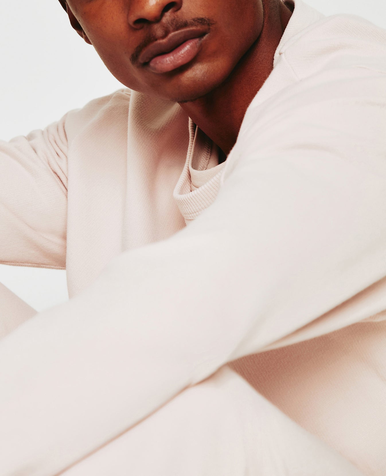 Arc Crew Vintage Pink Relaxed Crew Neck Men Top Photo 7